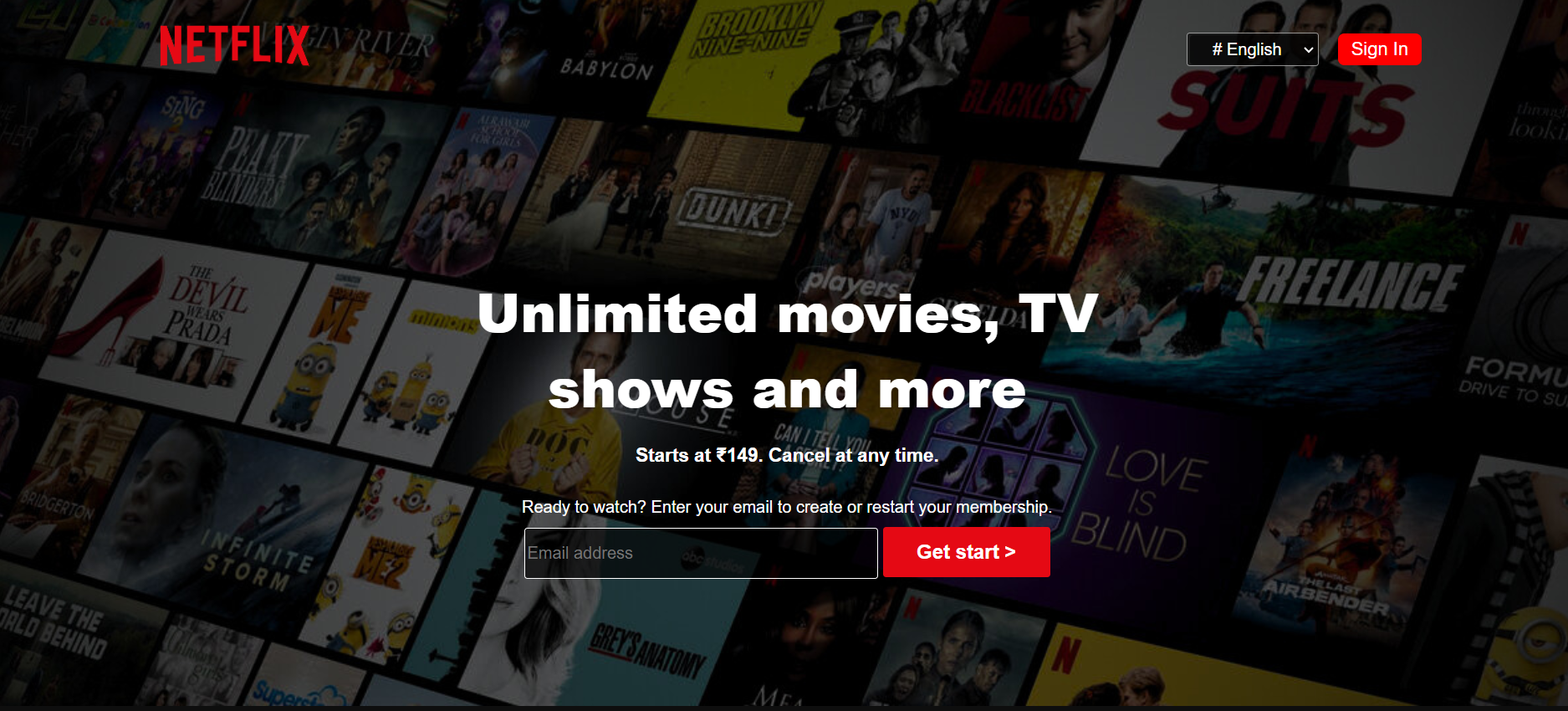 Netflix Clone Project UI
